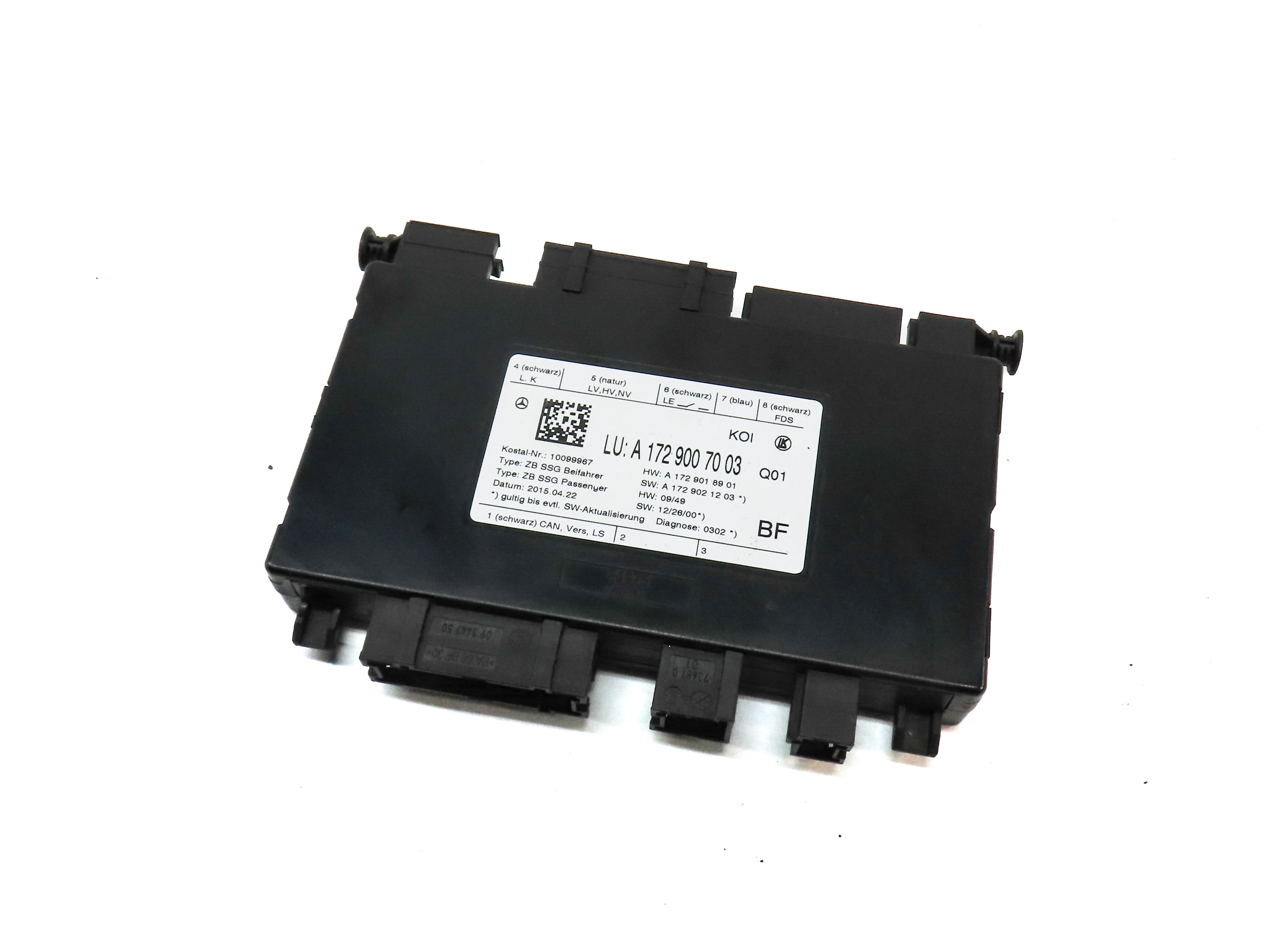 2016 MERCEDES E350 (W212) FRONT RIGHT PASSENGER SEAT CONTROL MODULE — exact item pictured